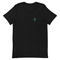 Black Plain Logo Tee